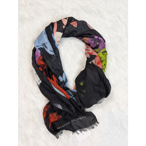 Jonathan Saunders Cashmere Modal Scarf in Peony Multicolor - Picture 6 of 9